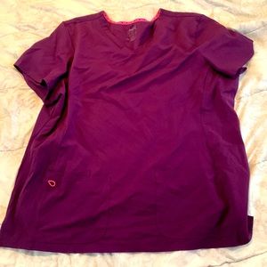 Size 3x purple Heartsoul scrub top